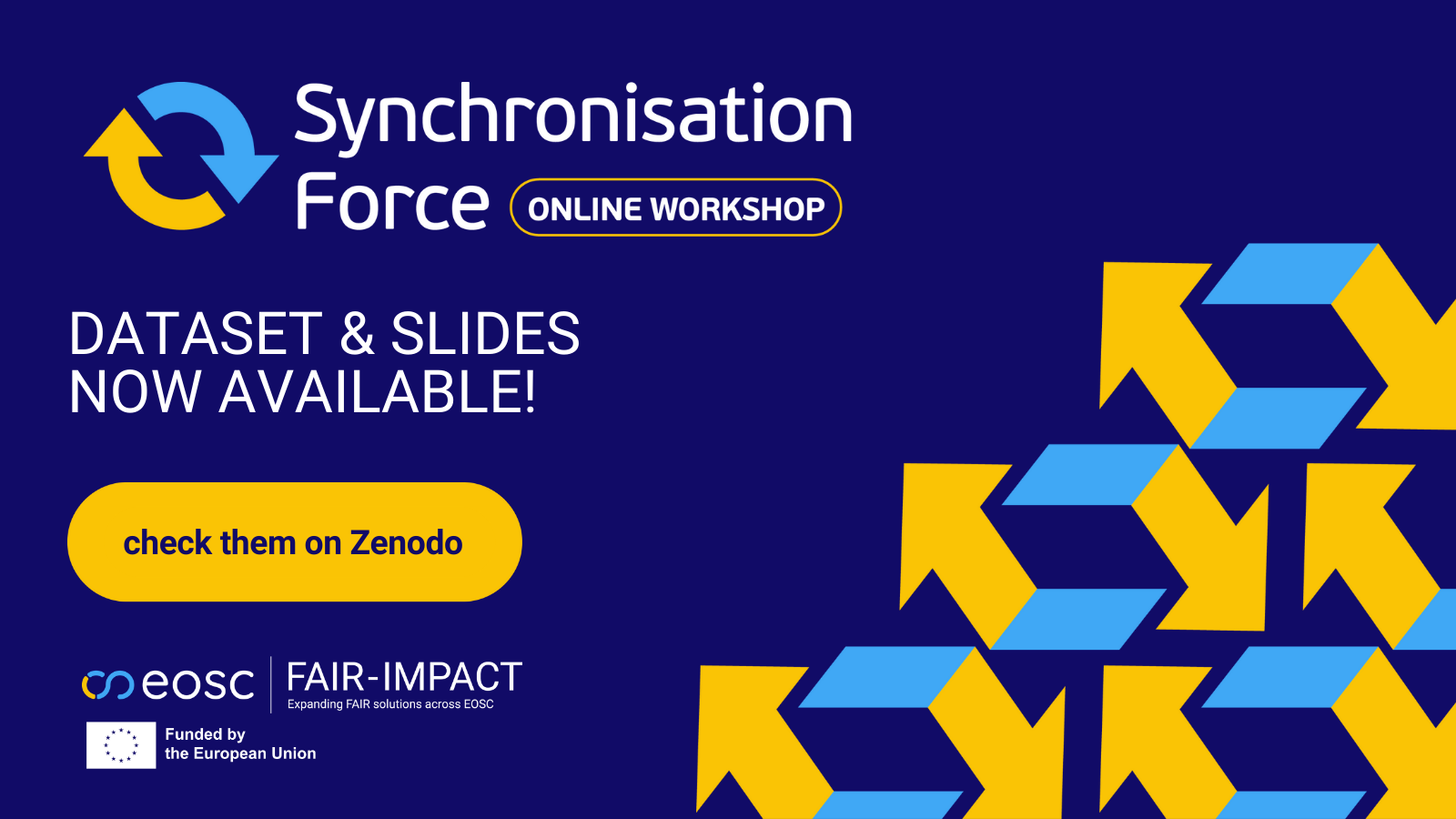 Synchronisation Force Workshop 2022: datasets and slides now available