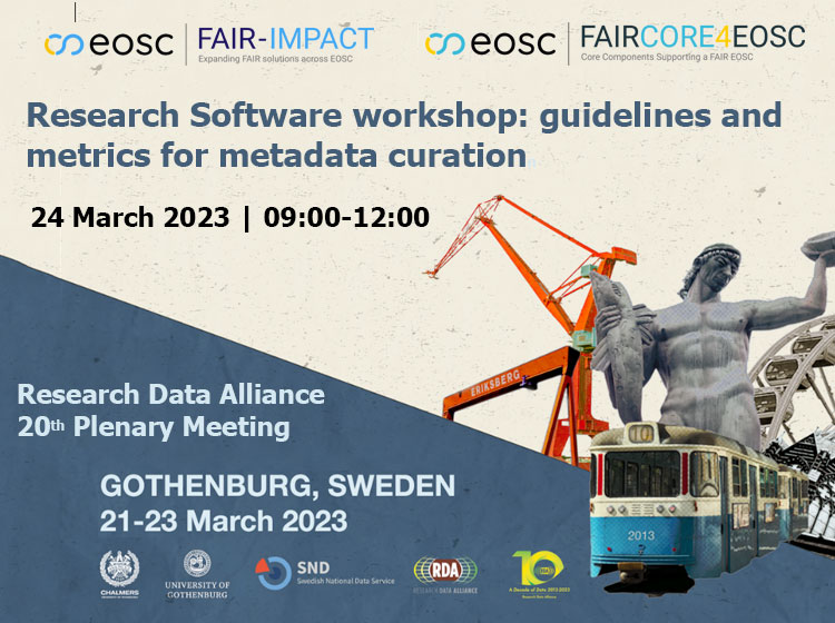 Research Software Workshop: guidelines and metrics for metadata curation