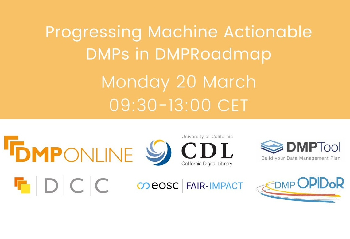 Progressing Machine Actionable Data Management Plans in DMP Roadmap 