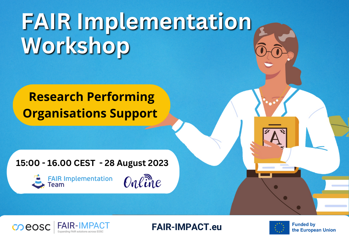FAIR Implementation Workshop - Support for Research Performing Organisations