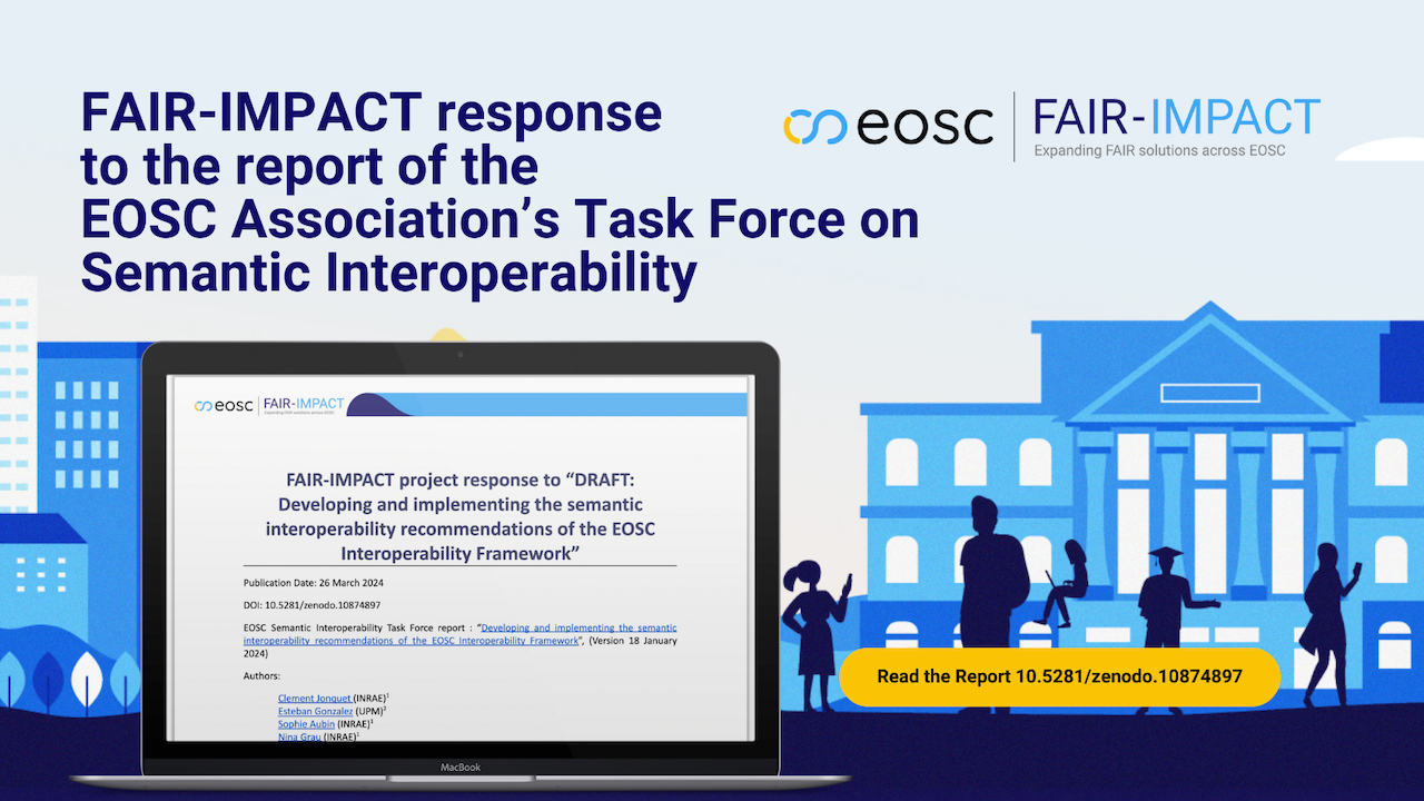 FAIR-IMPACT response  to the report of the  EOSC Association’s Task Force on Semantic Interoperability 