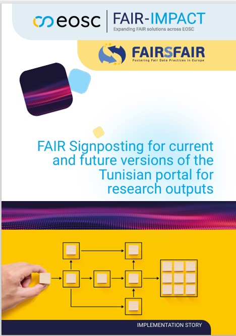 ImplementationStoryCover_FAIR Signposting for current and future versions of the Tunisian portal for research outputs