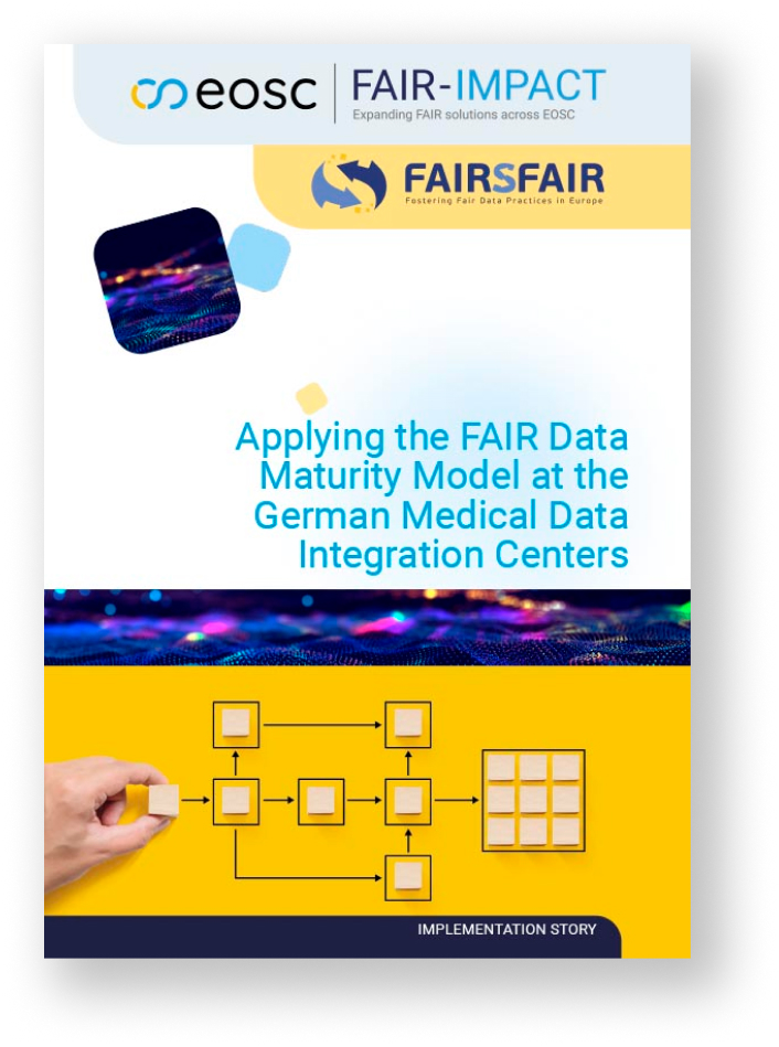 ImplementationStoryCover_Applying the FAIR Data Maturity Model at the German Medical Data Integration Centers