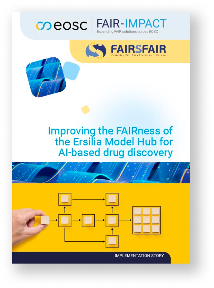 ImplementationStoryCover_Improving the FAIRness of the Ersilia Model Hub for AI-based drug discovery