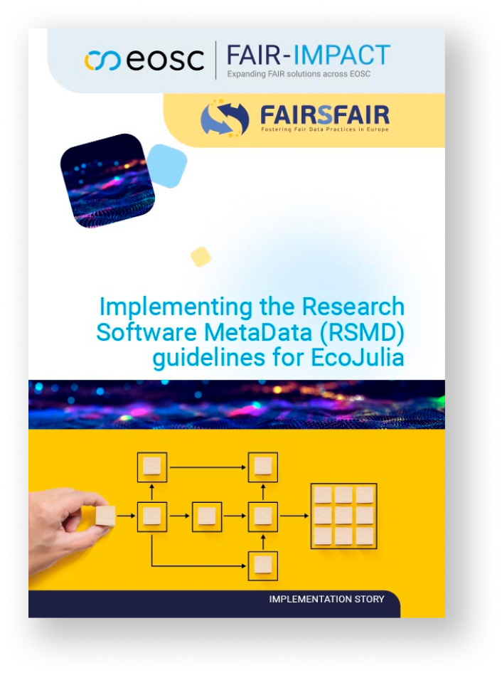 ImplementationStoryCover_Implementing the Research Software MetaData (RSMD) guidelines for EcoJulia