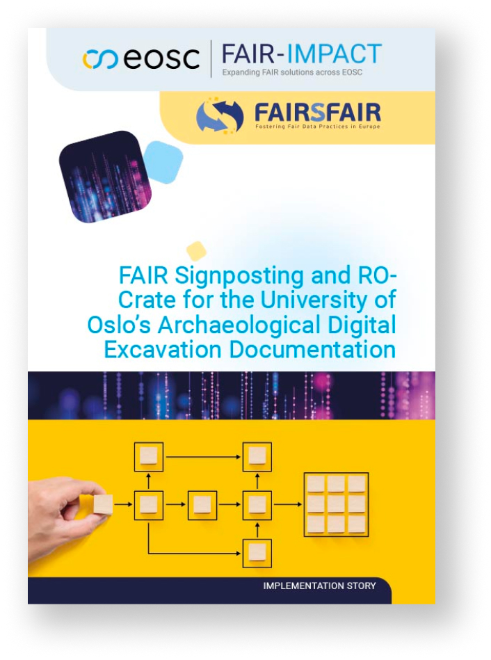 ImplementationStoryCover_FAIR Signposting and RO Crate for the University of Oslo’s Archaeological Digital Excavation Documentation