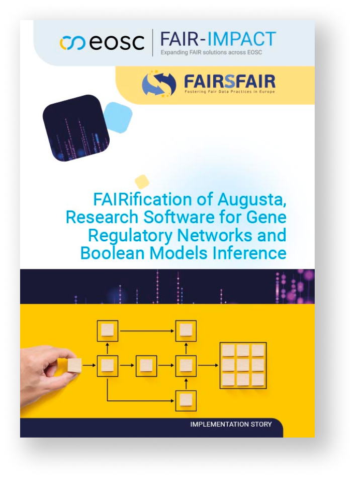 ImplementationStoryCover_FAIRification of Augusta, Research Software for Gene Regulatory Networks and Boolean Models Inference