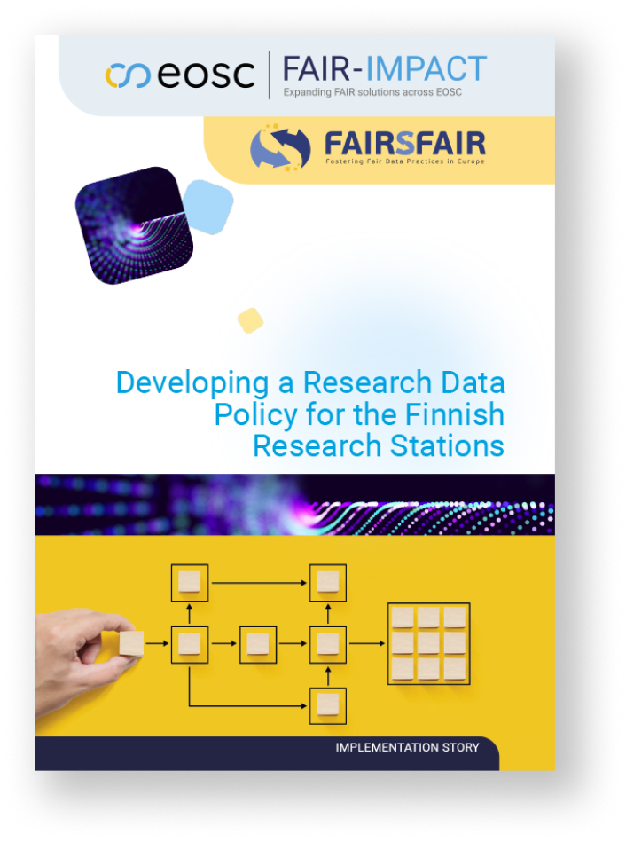 ImplementationStoryCover_Developing a Research Data Policy for the Finnish Research Stations