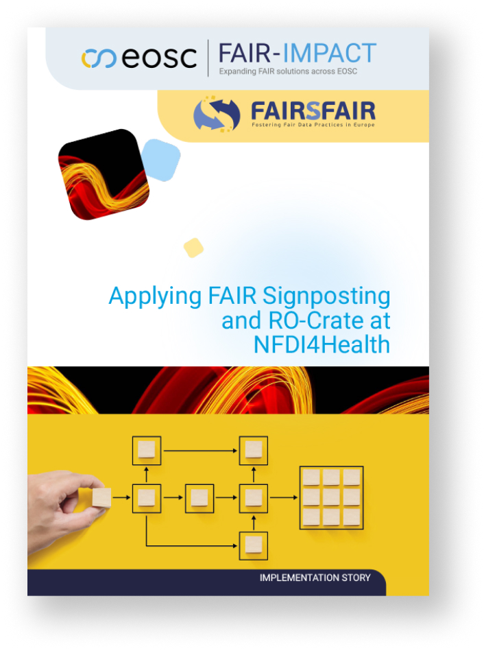 ImplementationStoryCover_Applying FAIR Signposting and RO-Crate at NFDI4Health