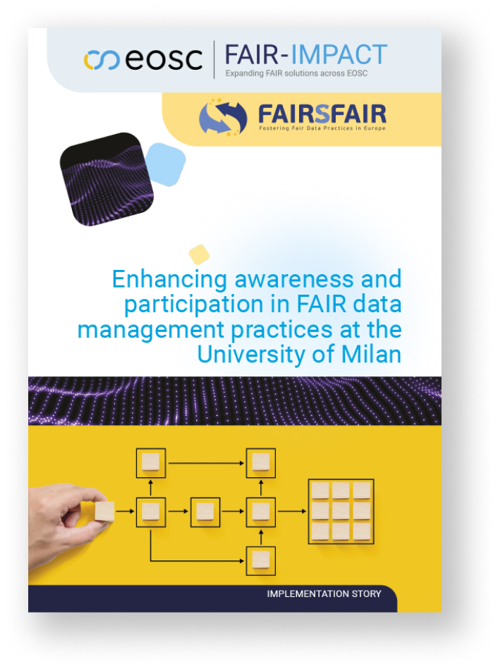 ImplementationStoryCover_Enhancing awareness and participation in FAIR data management practices at the University of Milan