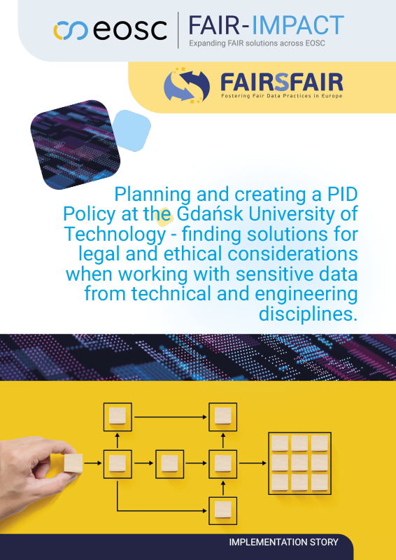 Planning and creating a PID Policy at the Gdańsk University of Technology - finding solutions for legal and ethical considerations when working with sensitive data from technical and engineering disciplines