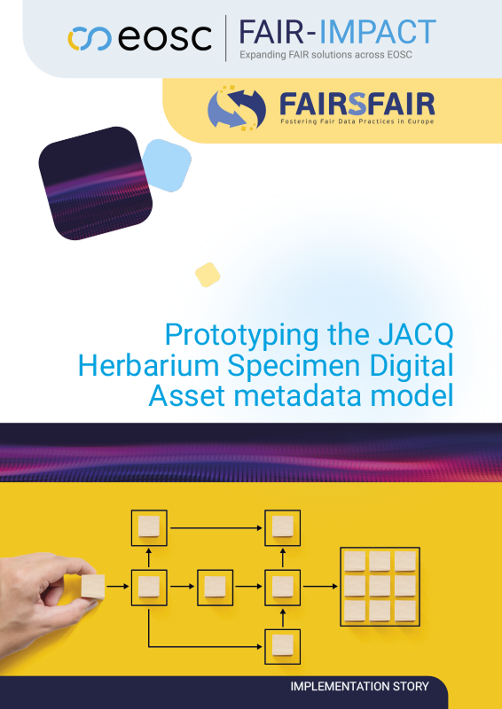 Prototyping the JACQ Herbarium Specimen Digital Asset metadata model