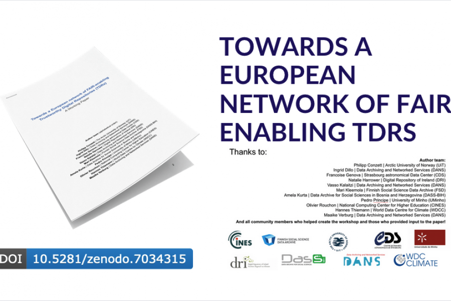 Towards a European network of FAIR-enabling TDRs White paper