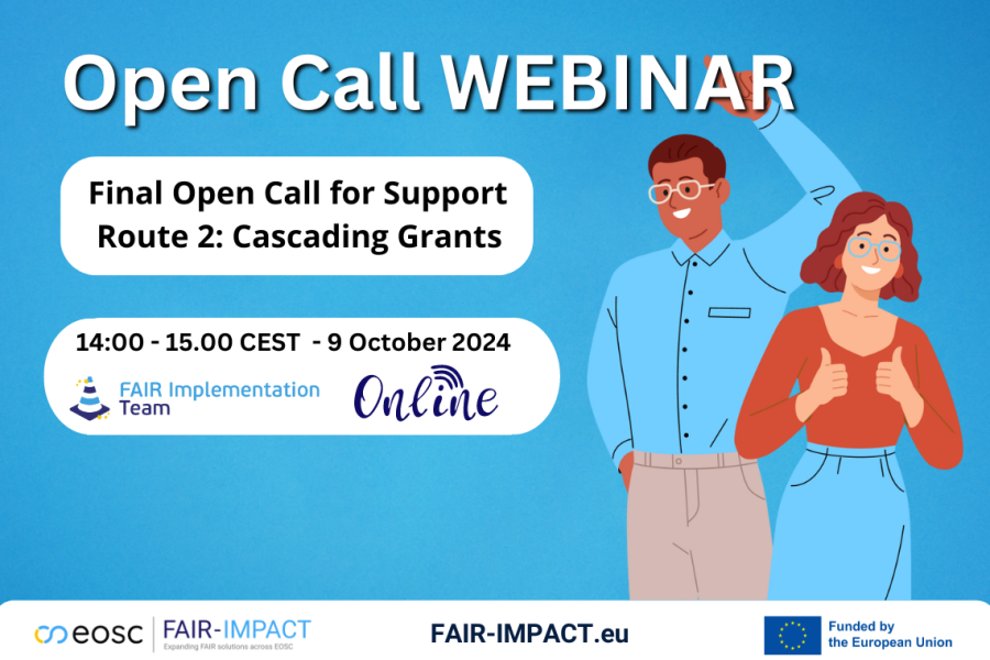 FAIR-IMPACT's final open call for financial support